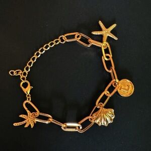 Beach theme charm bracelet